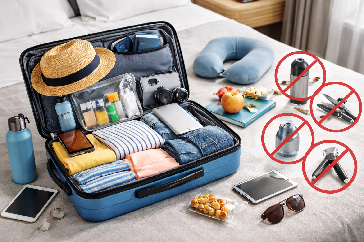 Kaj sodi v ročno prtljago - nasveti za potovanje z letalom