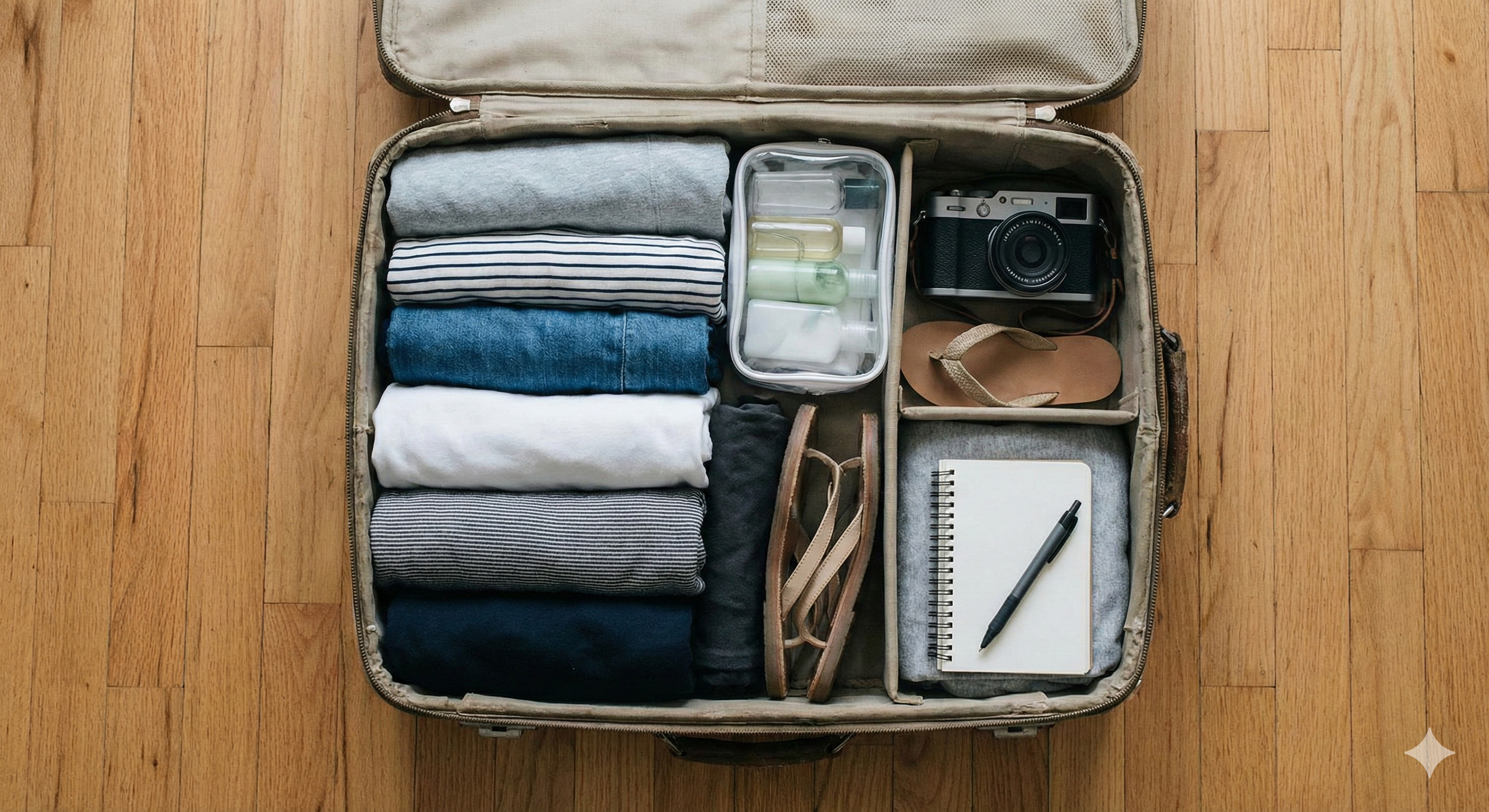 Otevřete zavazadlo s cestovními doplňky – seznam věcí k zabalení